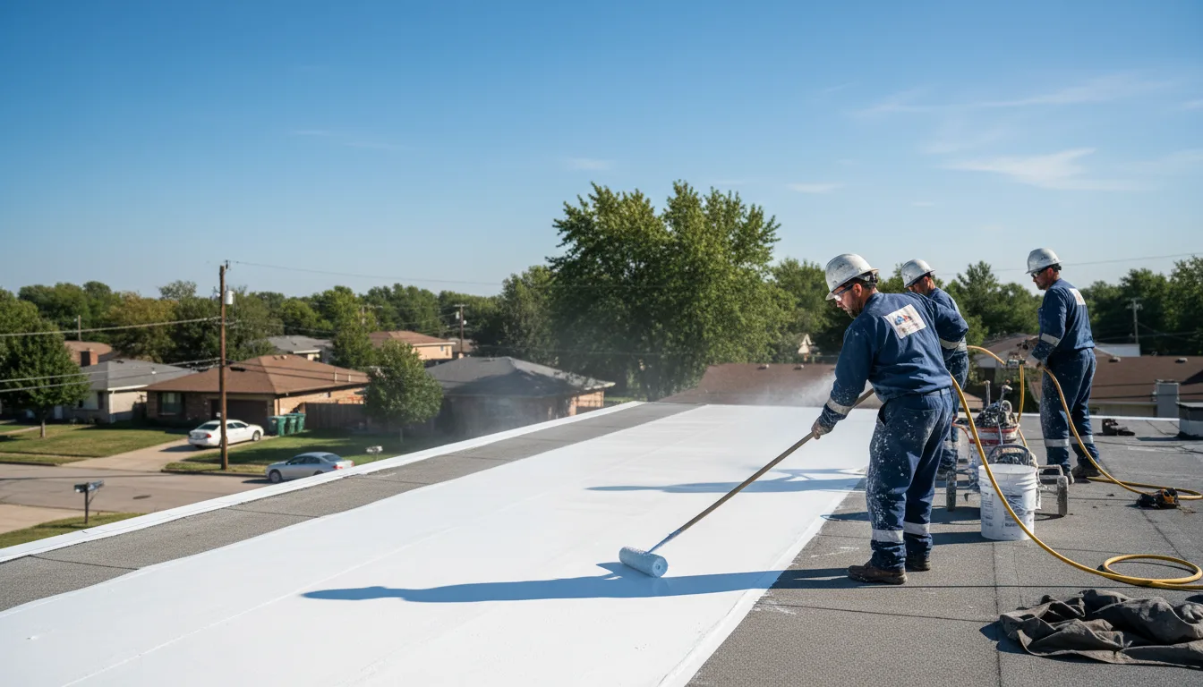 Commercial roof coating in Bivins, TX near me